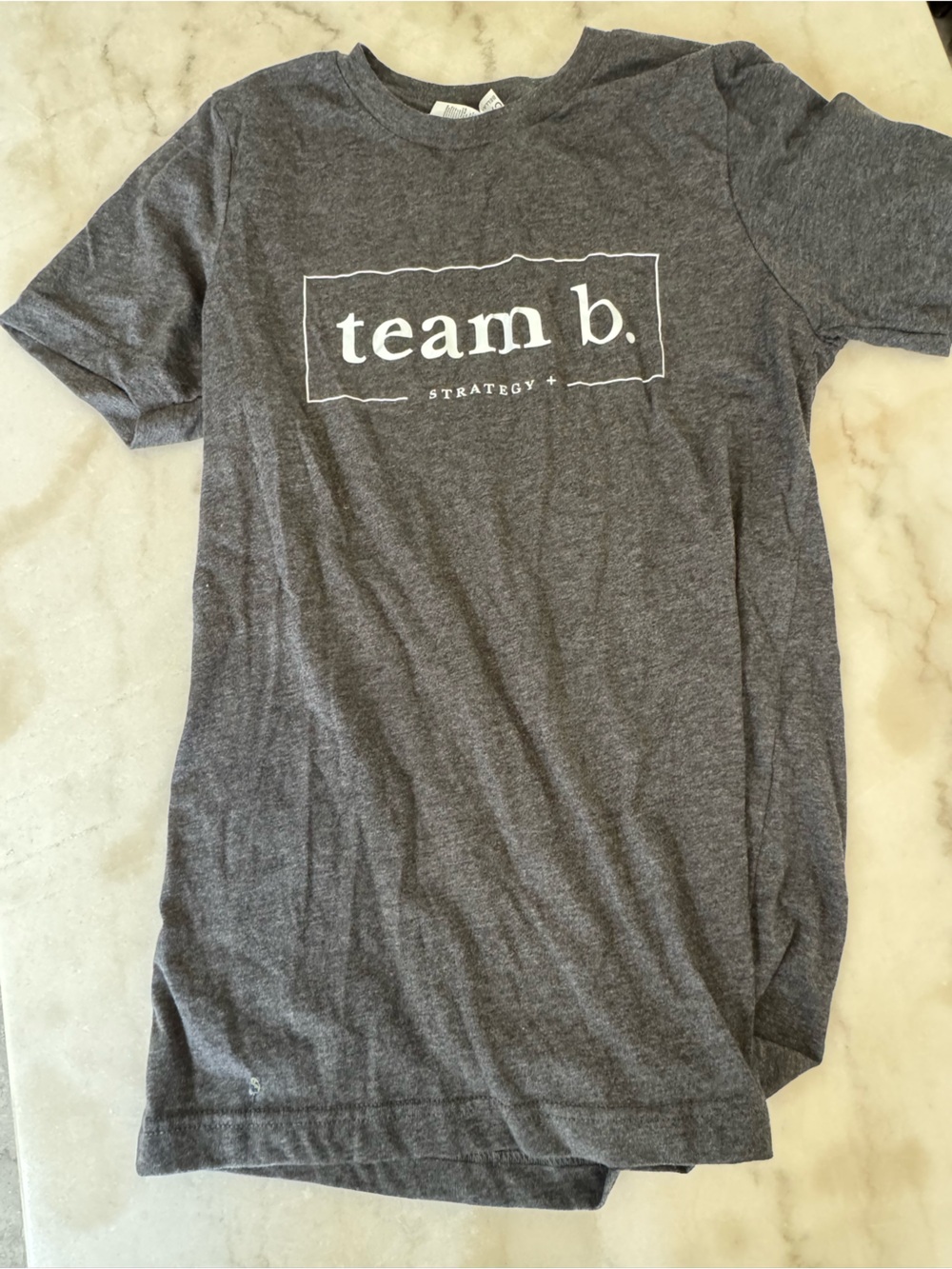 Team b. Gray Graphic Tee